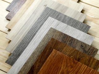 samples of different vinyl flooring colors